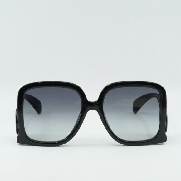 Gucci GG1326S 001 Sunglasses Black Square Frame, Grey Lenses main image 12
